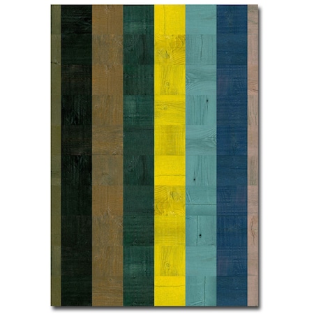 Michelle Calkins 'Wooden Abstract VII' Canvas Art,22x32
